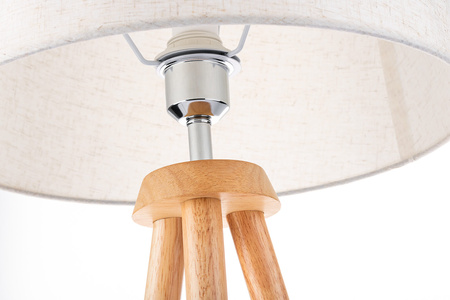 Stojací lampa E27, Nastavitelnou Výškou Béžová CLARA LUMILED