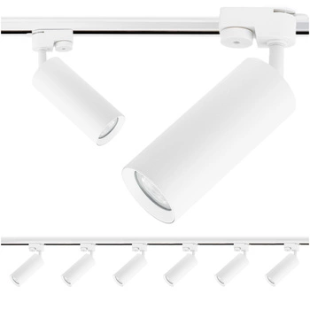 Osvětlovací lišta 2m + 6x reflektor lištový, GU10 Bílá RITI LUMILED