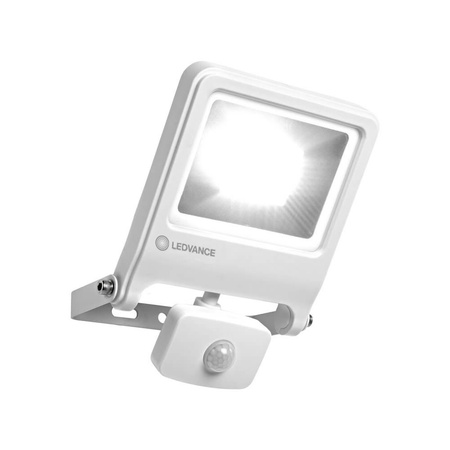 Reflektor LED 30W 2700lm 3000K IP44 Bílý s pohybovým senzorem LEDVANCE Floodlight Endura