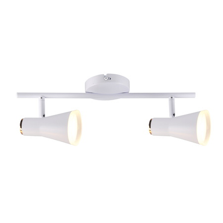 Nastavitelné stropní/nástěnné svítidlo 8.4W LED BERG 2 bílé 3000K GOLDLUX (Polux)