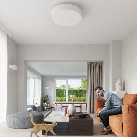 LED SKALA 2xE27 Nástěnné svítidlo Semi-circular white SOLLUX