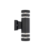 Zahradní lampa Zvýšená nástěnná lampa SIERRA II 4422 2xE27 IP54 Horní Spodní Černá Nowodvorski