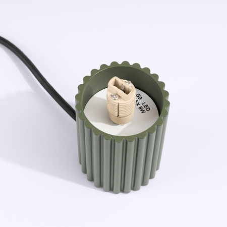 Stolní stolní lampa G9 Round Olive Modern Matte Halo Sollux