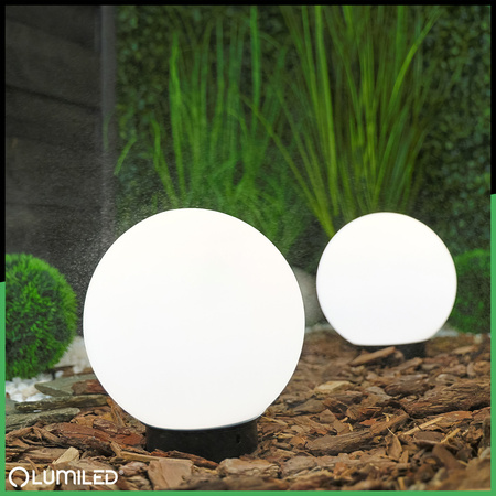 Venkovní lampa E27, KOULE LED IP65 20cm LUMIKULA2 LUMILED