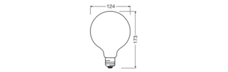 LED žárovka G125 E27 24W = 200W 3452lm 4000K neutrální bílá 320° Třída hodnotLedvance