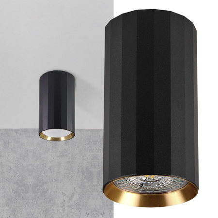 Spot GU10 Black Gold NICEA Sanico Goldlux svítidlo pro povrchovou montáž