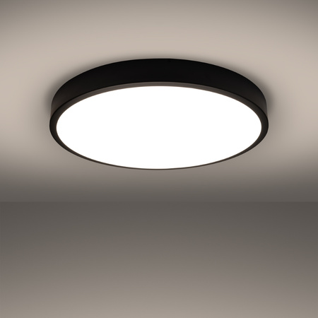 Stropní svítidlo Plafond ONYX 60 LED 65W 3000K 5177lm Černá Minimalistická SOLLUX
