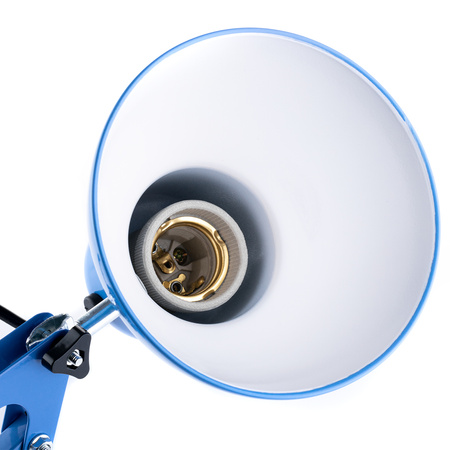 Stolní lampa E27, Modrá + držák na stůl TOBI LUMILED