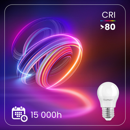 6x LED žárovka E27 kapka P45 10W = 75W 1100lm 6500K studená bílá 180° LUMILED