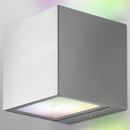 Inteligentní fasádní nástěnné svítidlo LEDVANCE WIFI SMART+ BRICK WALL SILVER GRY 14W 550 lm LEDVANCE