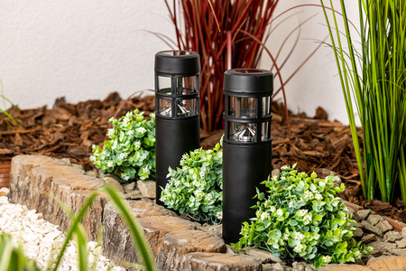 LED solární zahradní lampa s hroty 6500K 40cm IP44