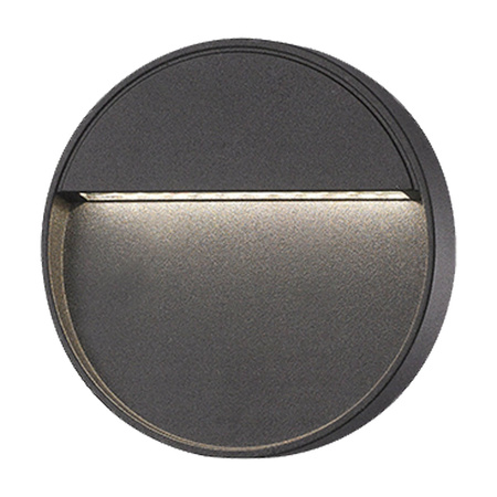 Zahradní lampa nástěnná LED elevace SANTIEGO 4W IP54 4000K kulaté