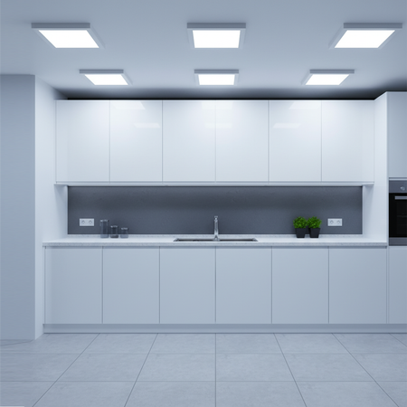 Plafond LED stropní svítidlo 24W 2500lm CCT 140° Square Povrchová montáž Bílá Videx