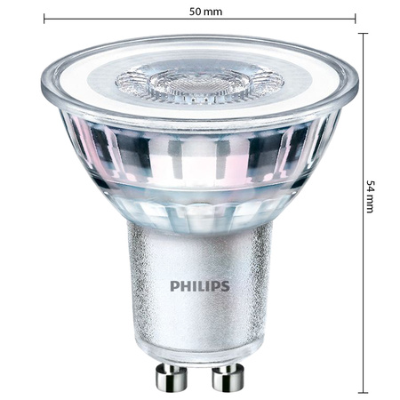 6x LED halogenová žárovka GU10 PAR16 4.6W = 50W 355lm 2700K Teplá bílá 36° PHILIPS
