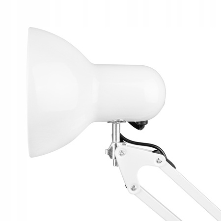 Kreslící stolní lampa E27 Školní noční světlo Clip On/Off Switch White Lena Masterled