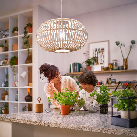 LED žárovka E27 A60 4W = 60W 840lm 4000K neutrální bílá Filament Milky PHILIPS Ultra Efficient