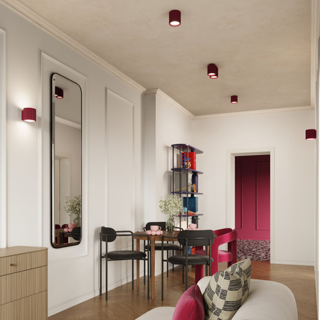 Povrchová montáž G9 Aluminum Burgundy Aura Deep Space SL.1821 Sollux