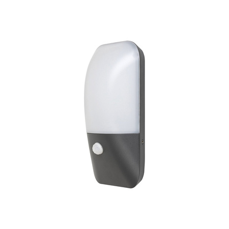 LED zahradní nástěnné svítidlo ECUADOR 10W 4000K IP54 s pohybovým senzorem bílá antracitová RABALUX