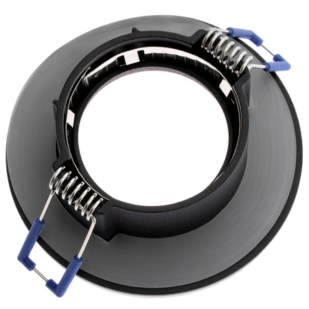 AQUA HALOGEN Svítidlo zapuštěné pevné kulaté černé GU10 IP44