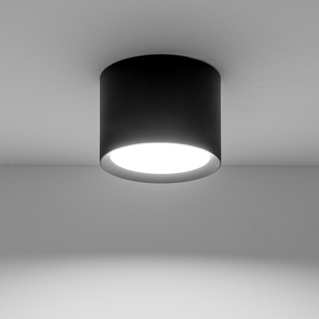 Povrchové svítidlo HALOGEN SUNLA Tuba Gx53 LED Spot Nástěnné svítidlo Stropní válec Černá LUMILED