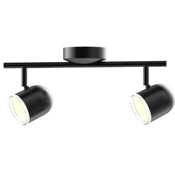 Stropní/nástěnné svítidlo nastavitelné 8.4W LED RAWI 2 černá 3000K GOLDLUX (Polux)
