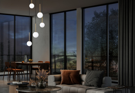 Závěsné stropní svítidlo 5x G9 černá bílá Classic KARO 10303 Nowodvorski