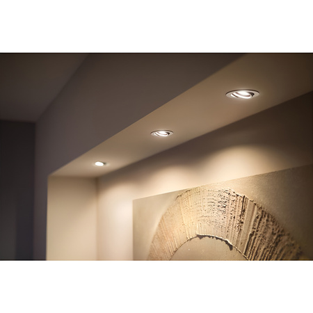 LED Milliskin zapuštěná pod omítku 3x 4,2W CCT kulatá pohyblivá bílá PHILIPS HUE Bluetooth