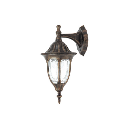 Zahradní lampa LED Elevation Nástěnná lampa MILANO E27 IP43 Lucerna do přízemí Zlatá starožitná RABALUX