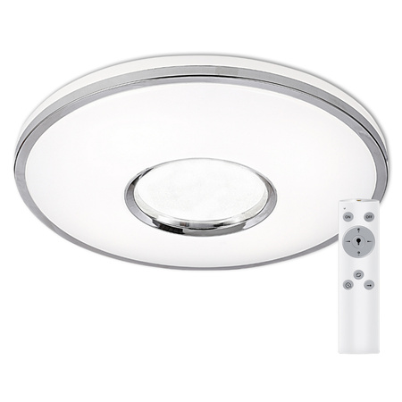 LED stropní svítidlo Leon 36W 2160lm 49cm GOLDLUX (Polux) + dálkový ovladač