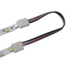 Konektor pro RGBW LED pásky Úhlový flexibilní oboustranný 5pin 10mm Bílý Sanico Goldlux