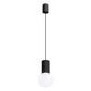 Závěsná lampa Závěsná lampa G9 kulatá černá moderní matná Halo Sollux