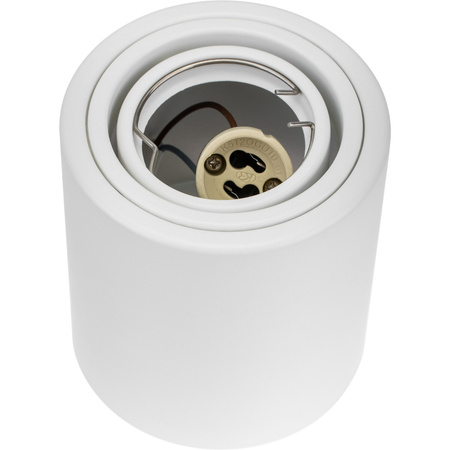 Přisazené svítidlo HALOGEN Aluminium White SPOT TUBE 10cm pro LED GU10 Bellalux