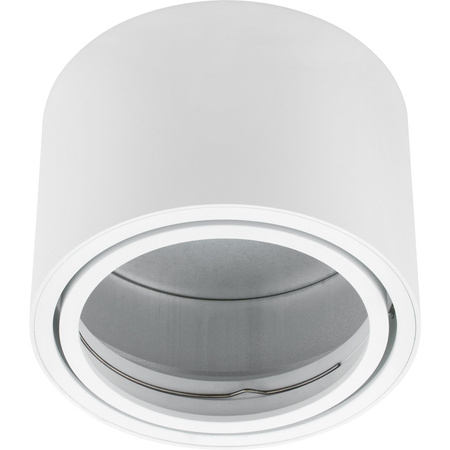 Povrchové Halogenové svítidlo GU10, AR111 SPOT TUBA 100mm Nastavitelná Kulatá Bílá TELES LUMILED