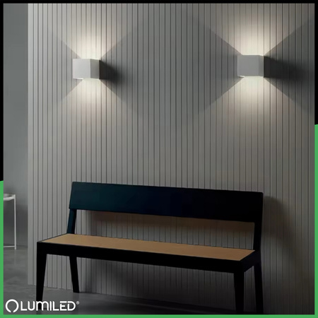 Zahradní nástěnná lampa G9, nastavitelné nahoru a dolů Grafitové PYXIS LUMILED