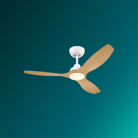 Stropní ventilátor 32W LED stropní svítidlo 24W 2650lm 3000/4300/6500K CCT Brown White + Pilot Olas Philips