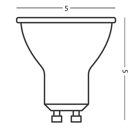 LED žárovka GU10 2.8W = 25W 230lm 4000K Neutrální bila 120° OSRAM Hodnota