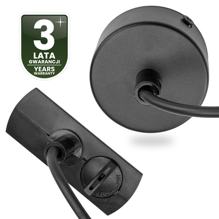 NAPÁJECÍ ADAPTÉR PRO PŘÍPOJNICE MONTÁŽNÍ ZÁKLADNA 1F ČERNÁ LUMILED