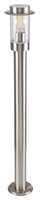 Venkovní LED zahradní lampa VARŠAVA E27 IP44 Tyč 80cm Chrome RABALUX