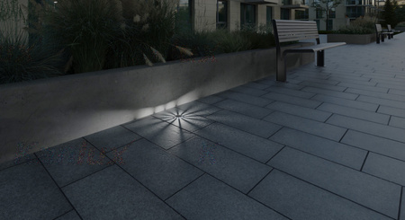 LED 1W 6500K studená IP65 IK09 Kruhová zem šedá ROGER KANLUX