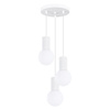 Stropní závěsné svítidlo 3x G9 Round White Modern Matte Halo Sollux