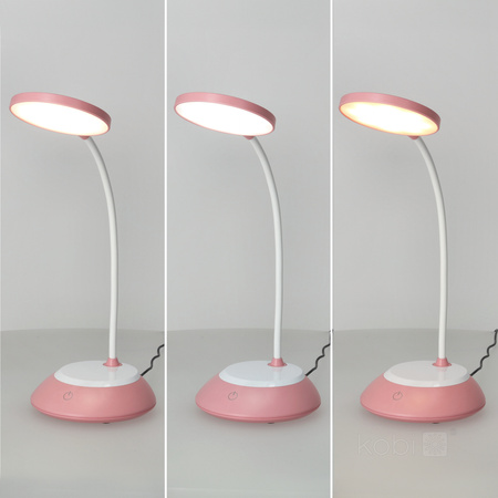 LED 5W 200lm CCT 270° dobíjecí růžová stolní lampa Visua Kobi