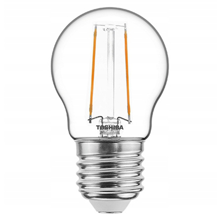 LED žárovka E27 G45 2,5W = 25W 250lm 2700K Warm Filament TOSHIBA