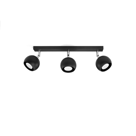 OCULARE stropní svítidlo 3xGU10 Reflektor Halogenové svítidlo Pohyblivé 45cm Černá SOLLUX