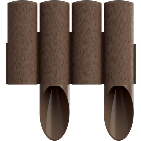 Zahradní palisádový plot Border Lawn Edging 4 STANDARD Brown 2,3 m Strong Frostproof CELLFAST