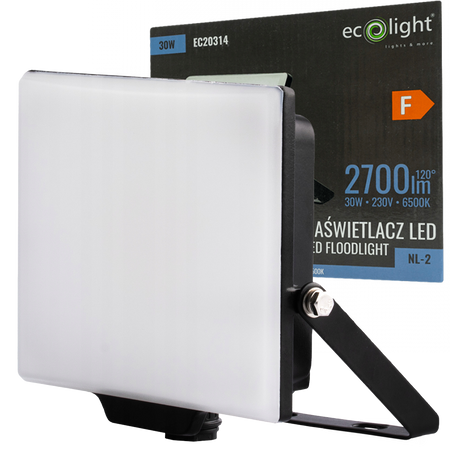 Reflektor LED Halogenový 30W 6500K 2700lm IP65 Ecolight