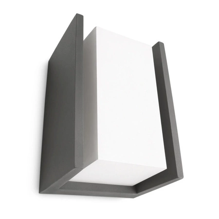 Zahradní lampa LED nástěnná lampa BRIDGE myGarden E27 IP44 obdélníková antracitová PHILIPS