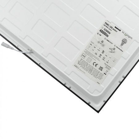 LED panel 60x60 pro zapuštěnou montáž 40W 5200lm 4000K neutrální bílá černé podsvícení Ecolight