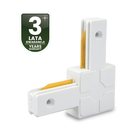 Úhlový Spojka pro Jednofázové Kolejnicové Profilové Systémy Kolejnicové Svítidla Bílá LUMILED