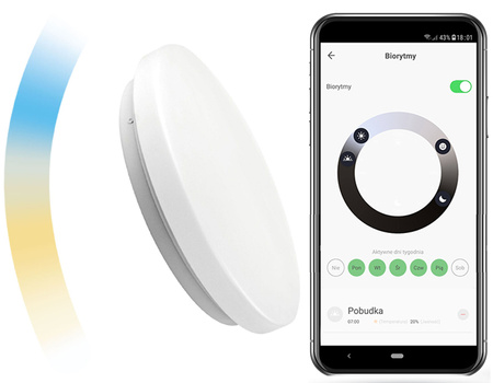 LED stropní plafon 24W CCT SPECTRUM SMART TUYA WiFi 39cm