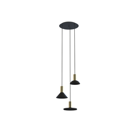 HERMANOS III 8030 Nowodvorski Black 3x GU10 Pendant Steel Hight.130 cm Moderní